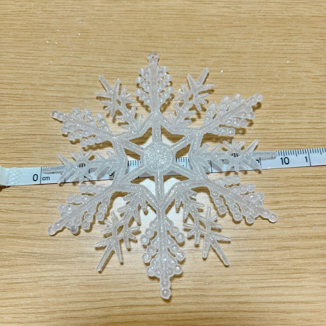 NALER オーナメント 雪の結晶 24個 直径約10.5cm