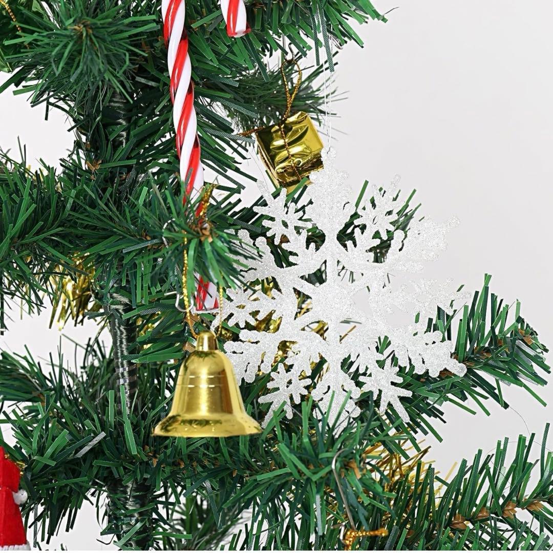 NALER オーナメント 雪の結晶 24個 直径約10.5cm