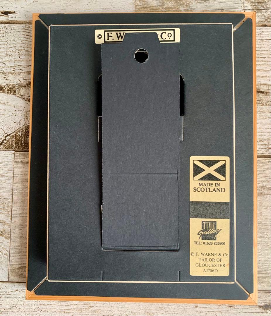 グロースターの仕立て屋 木製フレーム入り時計 ピーターラビット