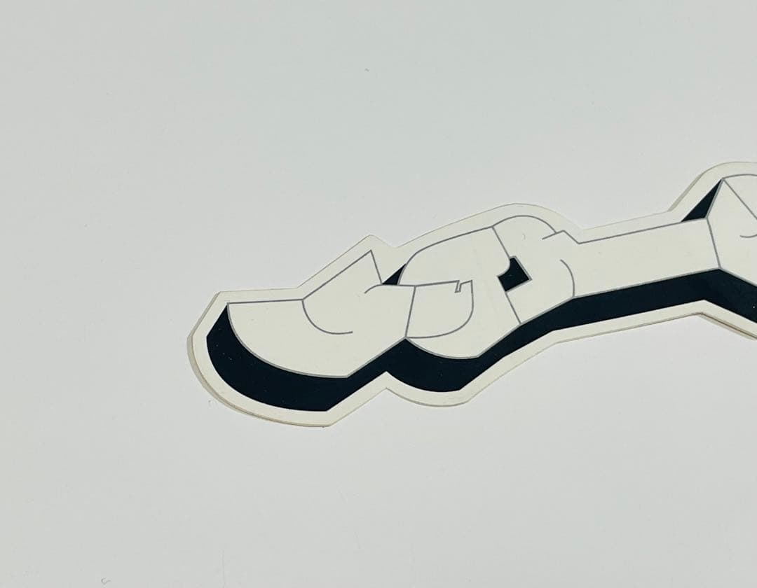 1999 supreme ステッカー”Lowdown Magazine”白黒