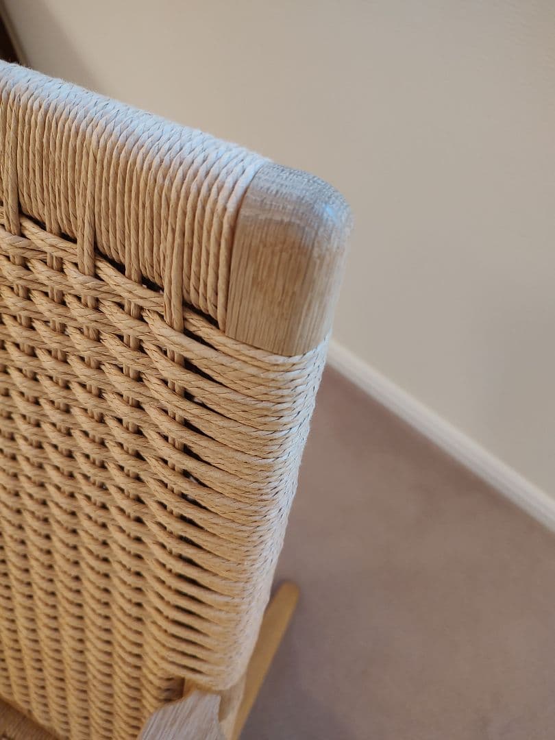 CH25 ラウンジチェア オーク ソープ仕上げ ナチュラルペーパーコード