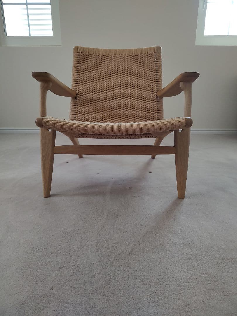 CH25 ラウンジチェア オーク ソープ仕上げ ナチュラルペーパーコード