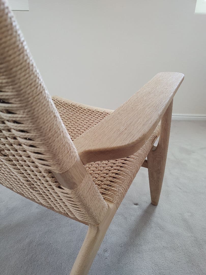 CH25 ラウンジチェア オーク ソープ仕上げ ナチュラルペーパーコード