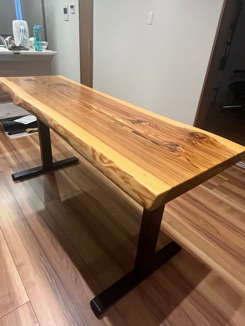 無垢材ダイニングテーブル 一枚板　杉　天板