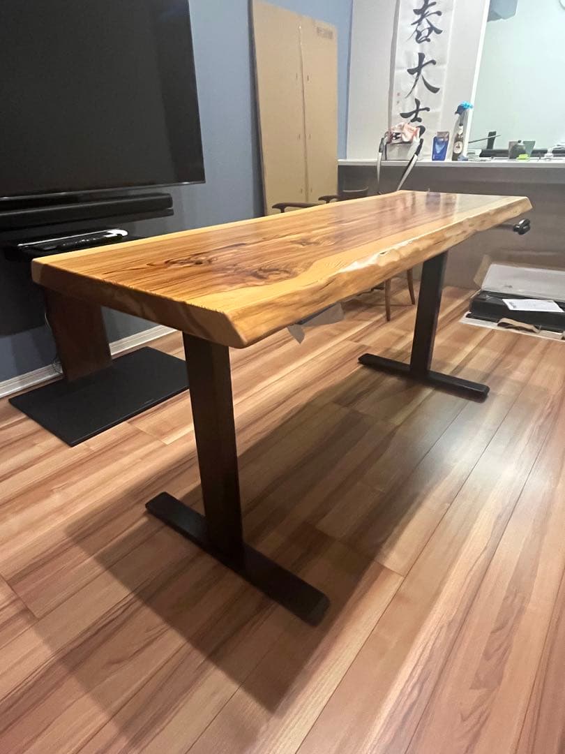 無垢材ダイニングテーブル 一枚板　杉　天板