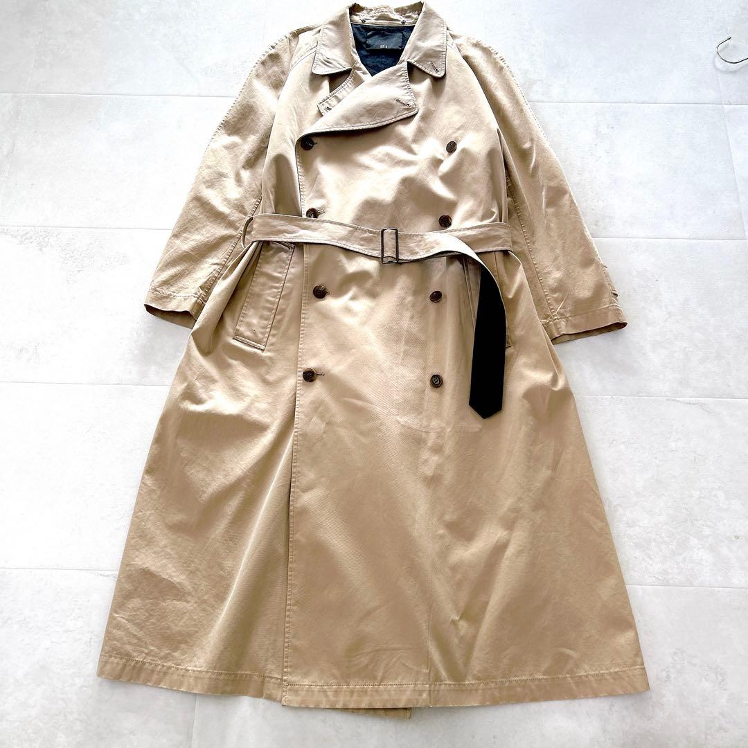 希少✨人気✨現行　エス　トレンチコート　ロング　干場義雅　ベージュ　サイズ3 L