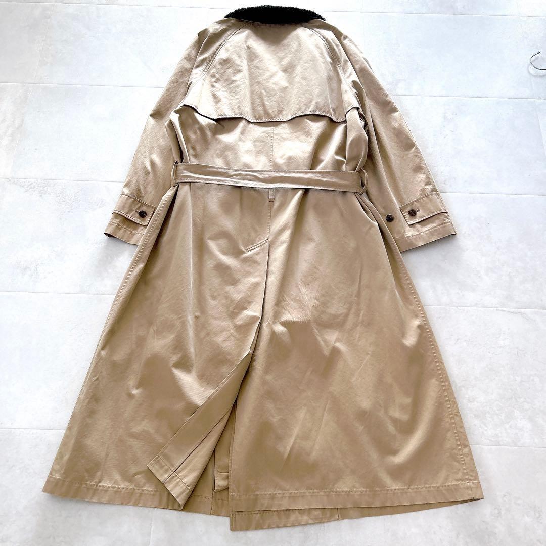 希少✨人気✨現行　エス　トレンチコート　ロング　干場義雅　ベージュ　サイズ3 L