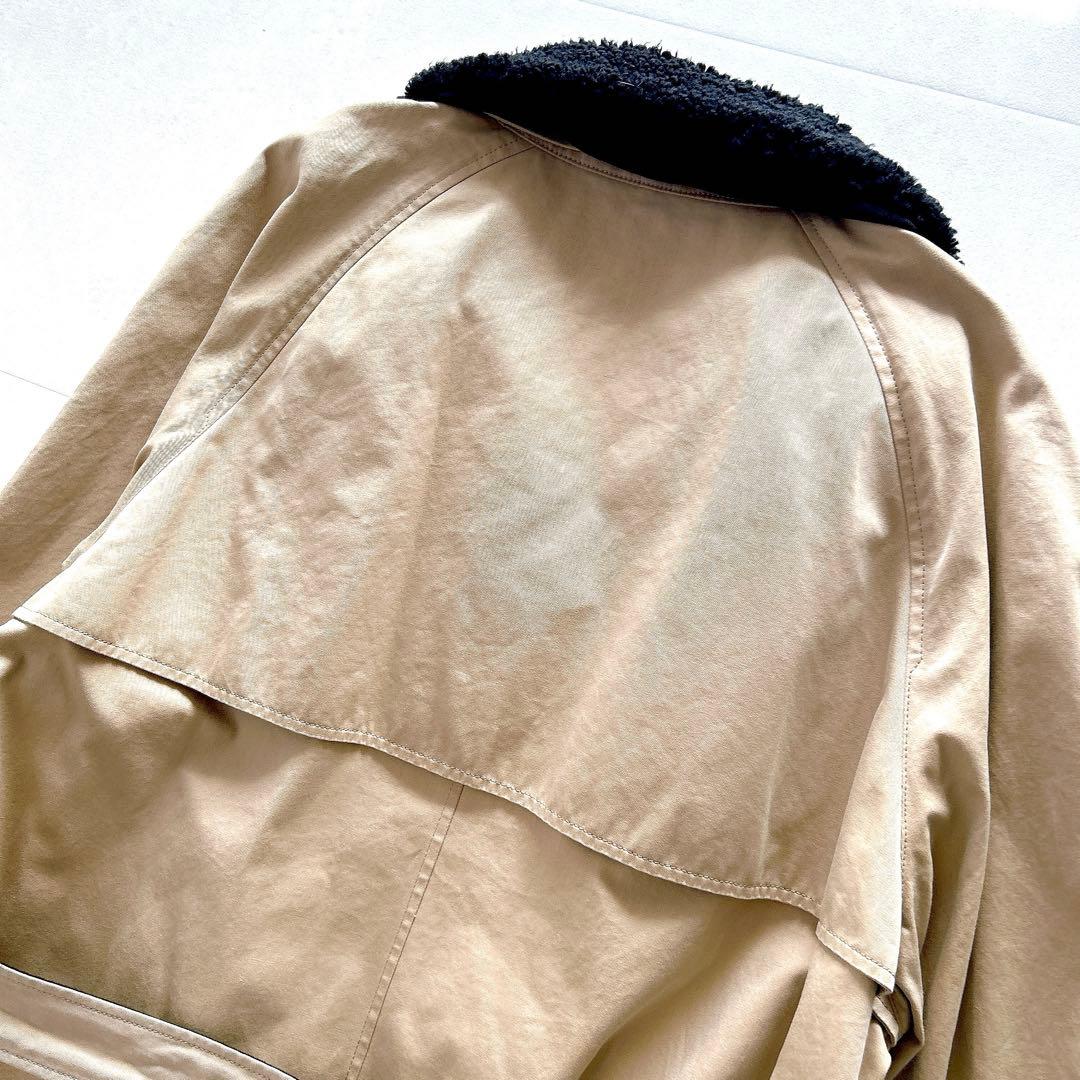 希少✨人気✨現行　エス　トレンチコート　ロング　干場義雅　ベージュ　サイズ3 L