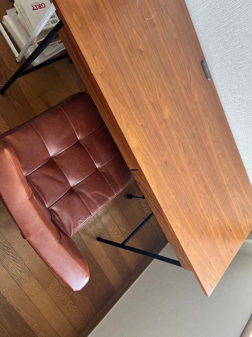 川崎市 引取り限定 ウォールナット デスク チェアセット