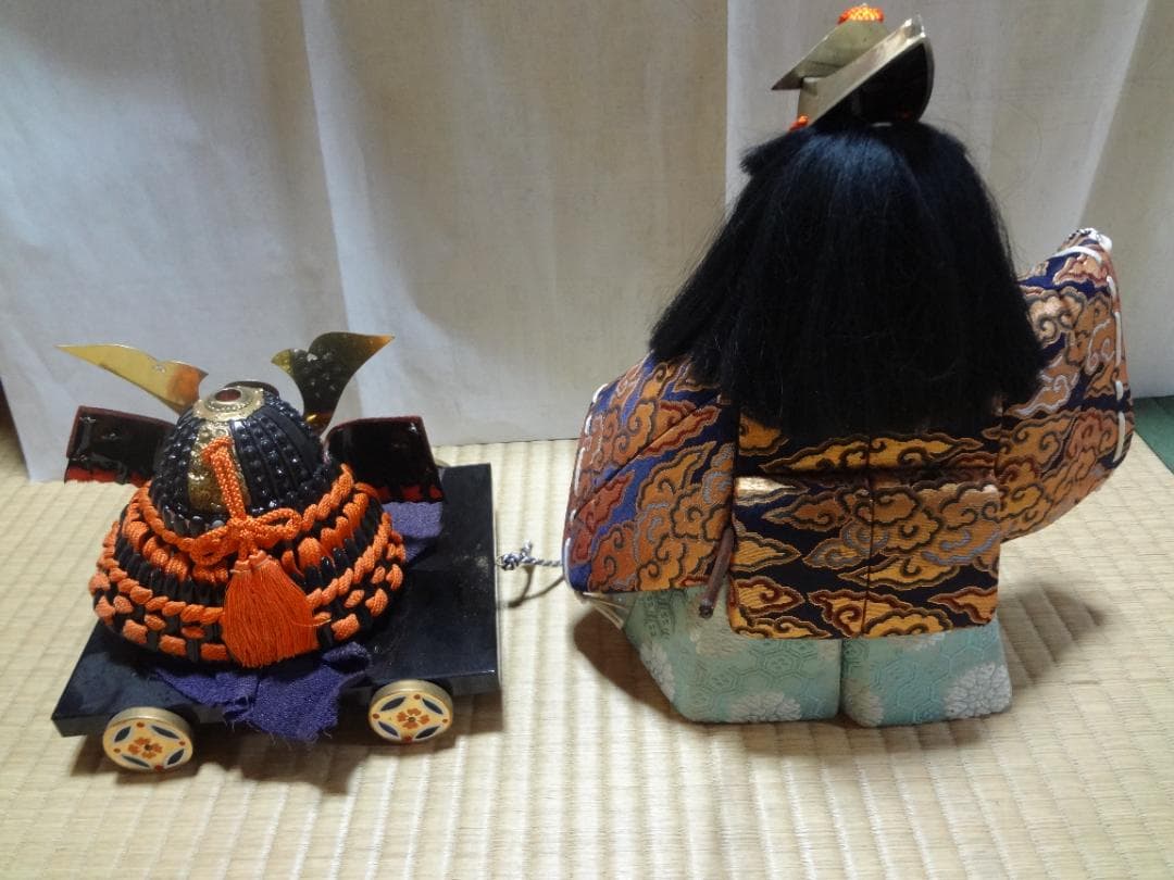 五月人形　木目込み人形　真多呂人形　兜曳　京都　上賀茂神社