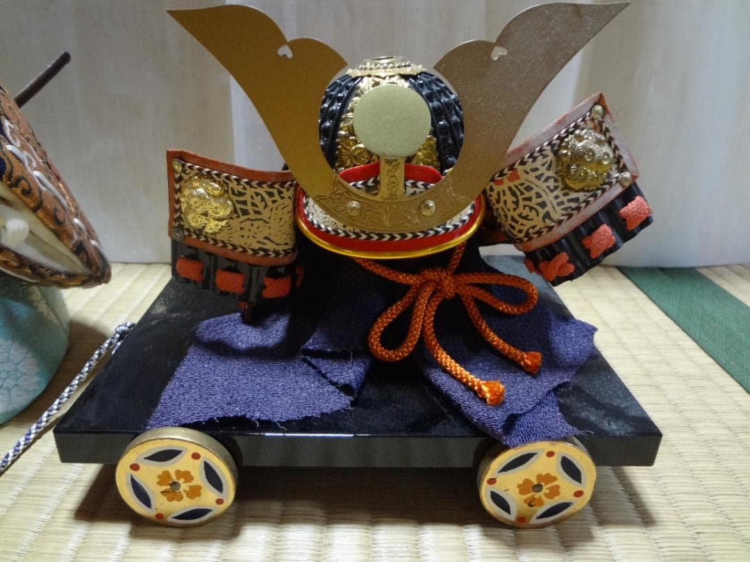 五月人形　木目込み人形　真多呂人形　兜曳　京都　上賀茂神社