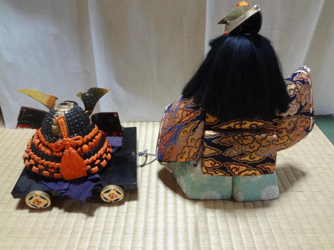 五月人形　木目込み人形　真多呂人形　兜曳　京都　上賀茂神社