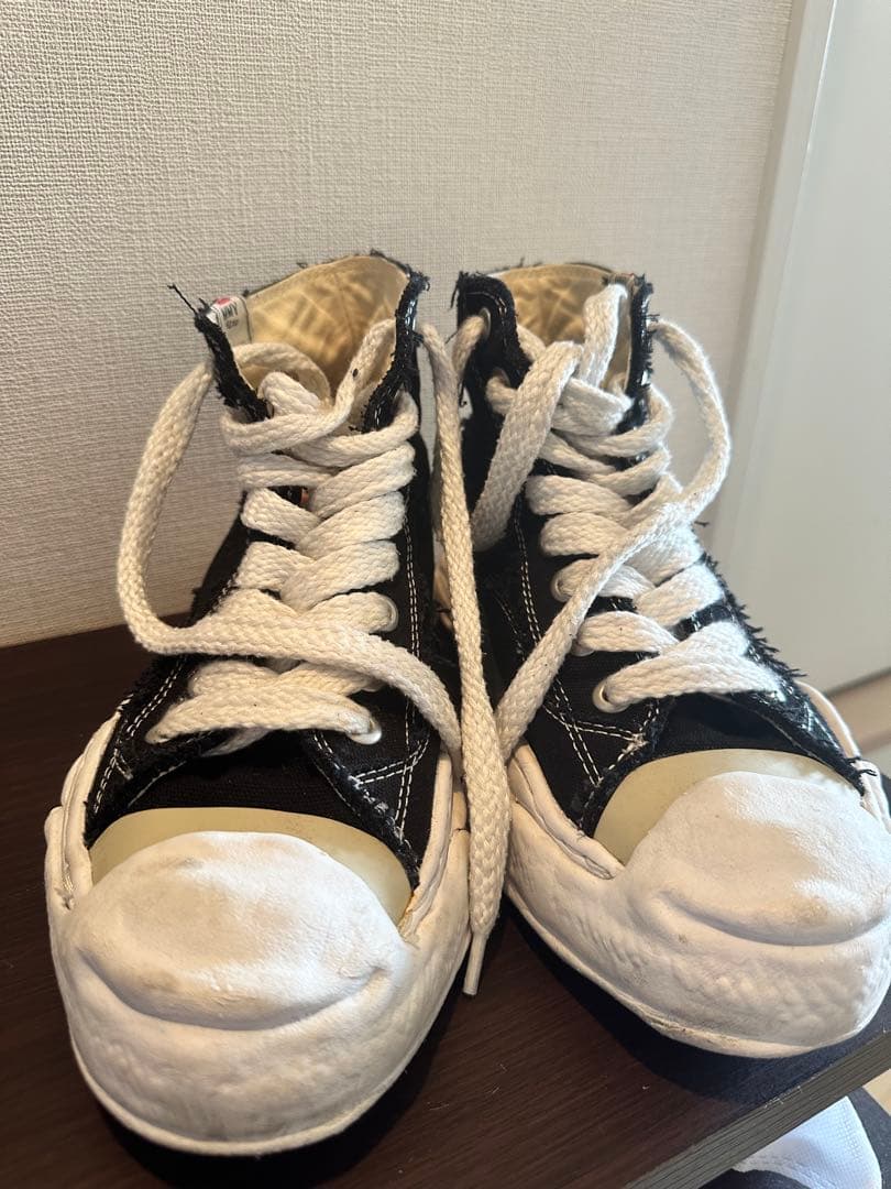 Maison Mihara Yasuhiro ダメージ加工 ハイカットスニーカー