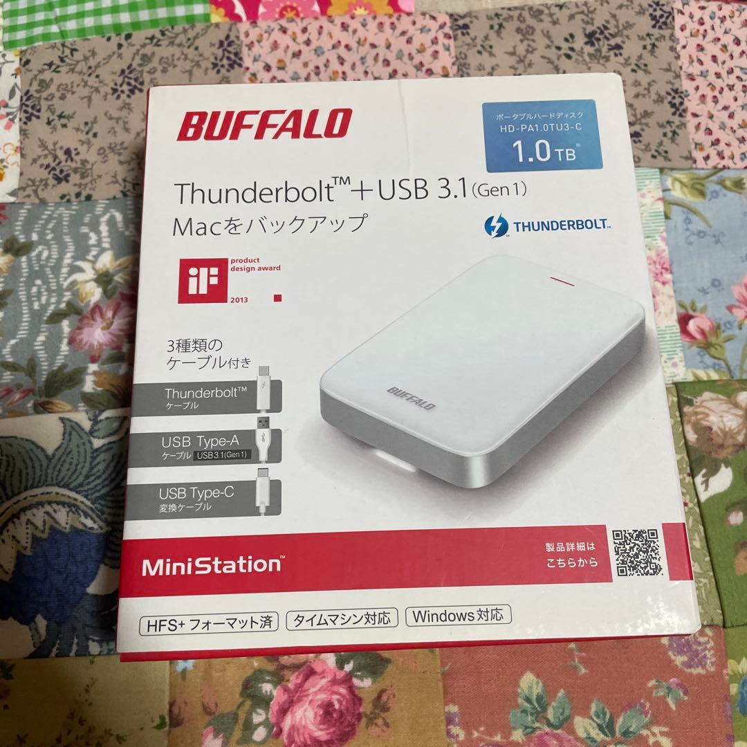 外付けハードディスク・ドライブ BUFFALO MiniStation 1.0TB Thunderbolt