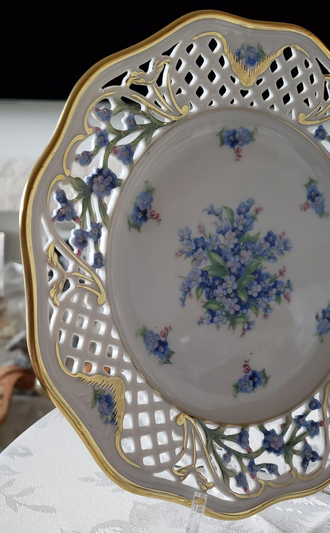 シューマン ⑰ ババリア 勿忘草 ピアス プレート 21.5cm