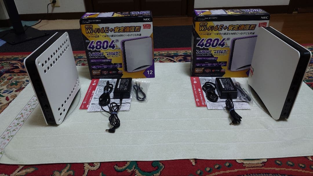 NEC 無線LANルーター Aterm WX11000T12　✕　２台