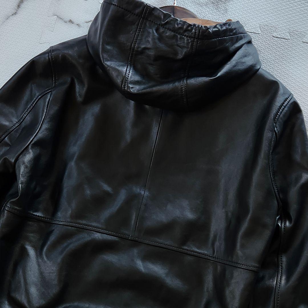 極美品✨COACH レザージャケット シグネチャー 総柄 ラムレザー ブラック