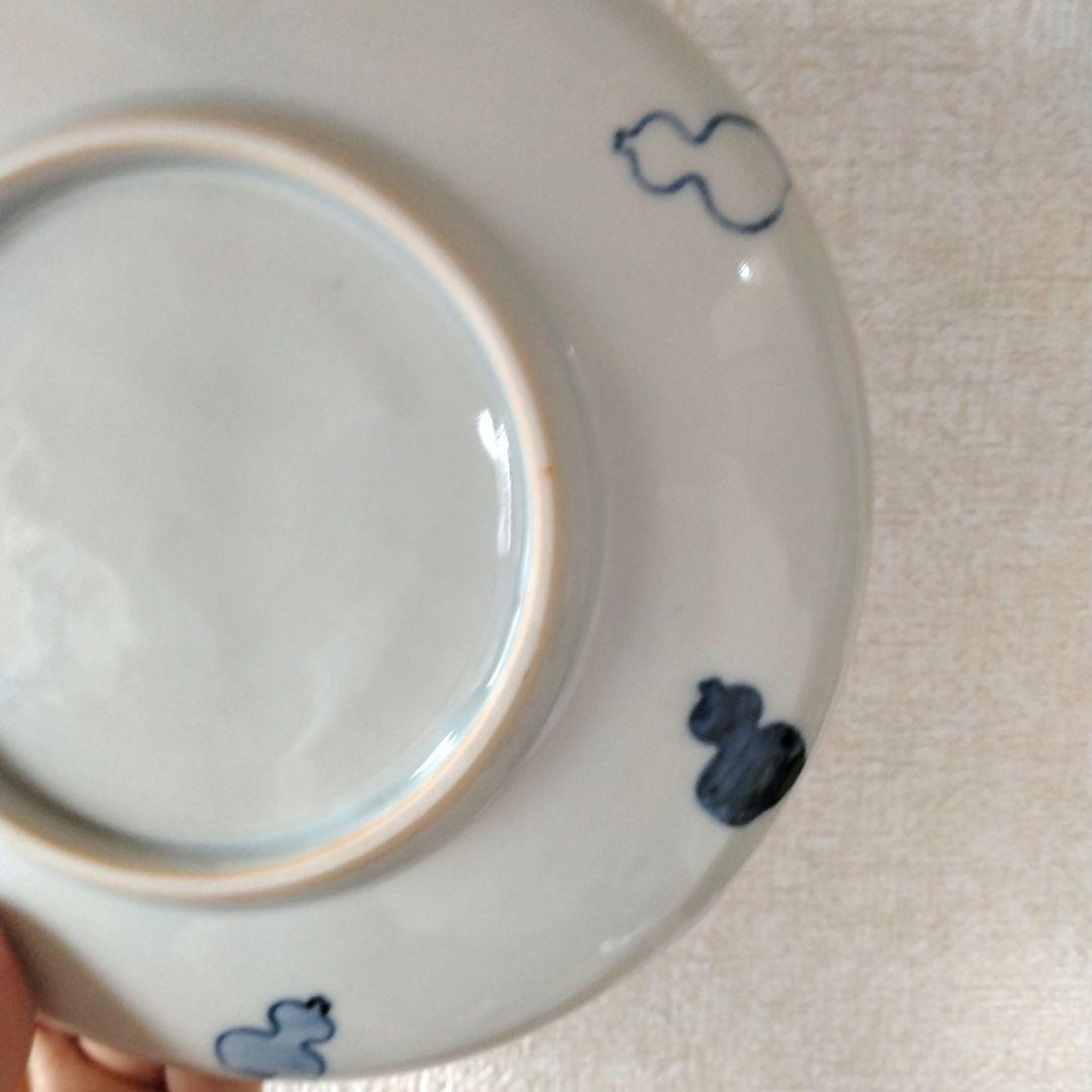 染付千成瓢箪図中皿村田森となりの村田