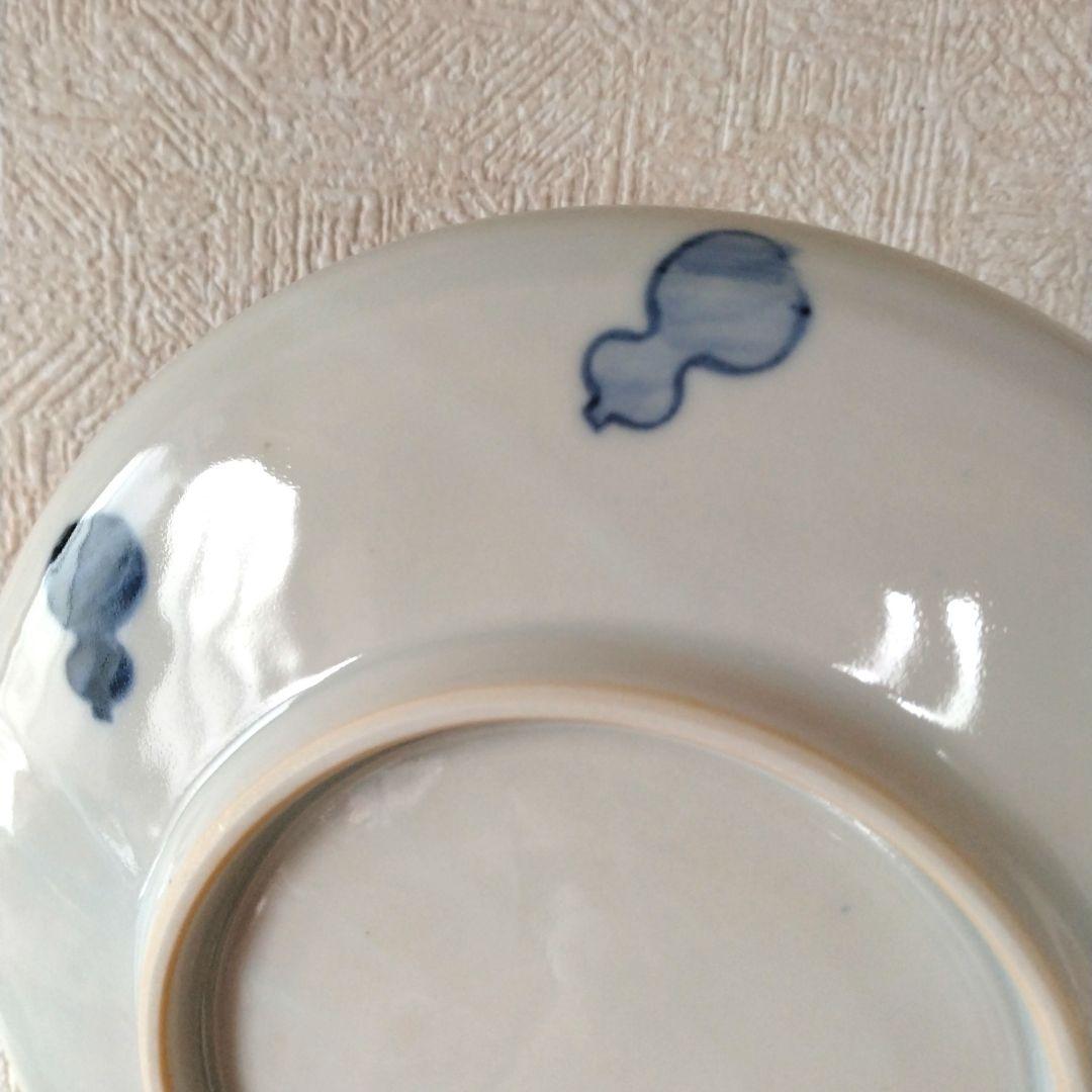 染付千成瓢箪図中皿村田森となりの村田