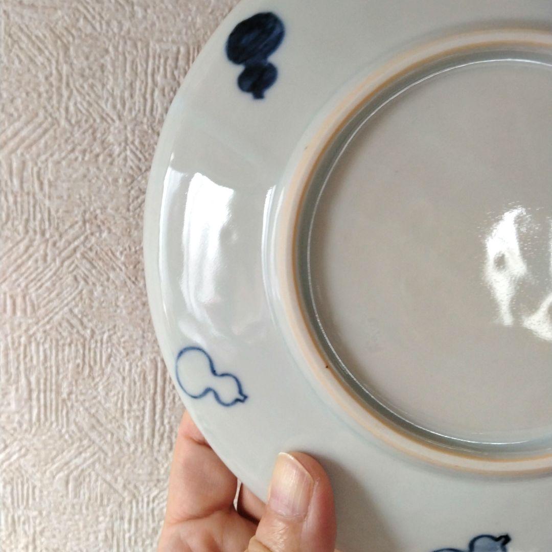 染付千成瓢箪図中皿村田森となりの村田