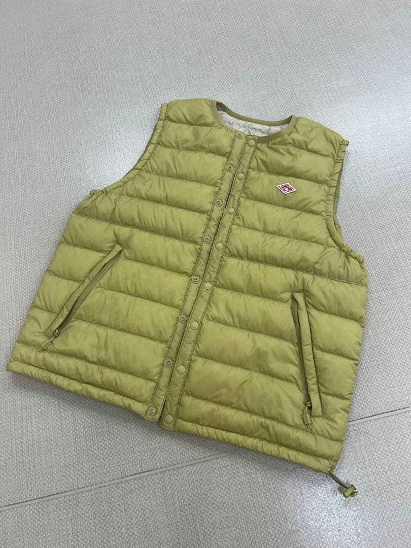 DANTON ライトグリーン ダウンベスト XS