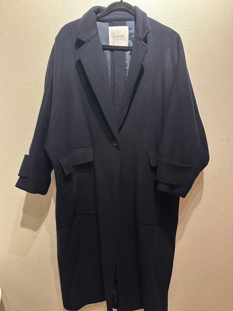 【emmi atelier】リサイクルウールロングコート
