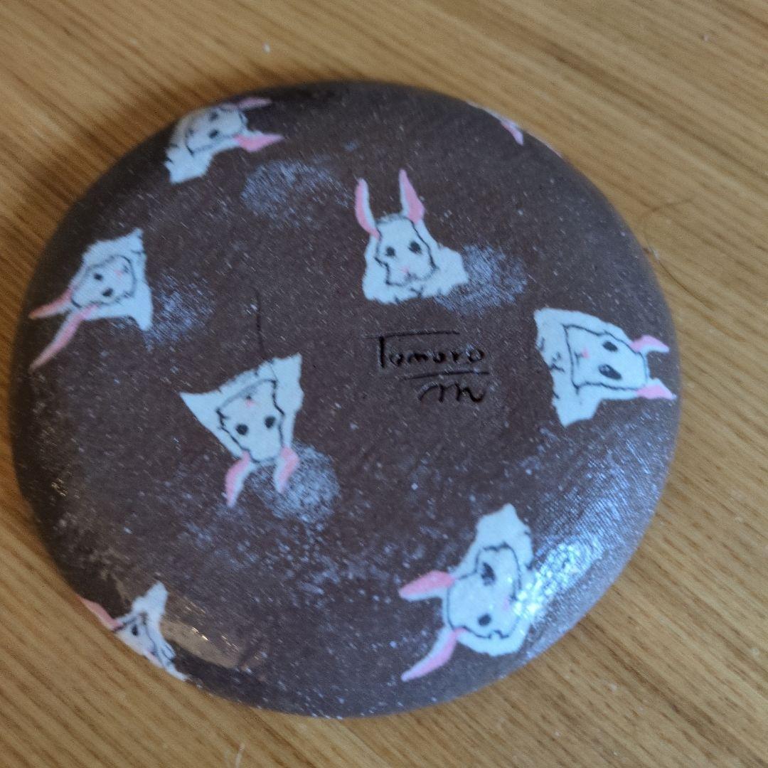 水野智路 ウサギとひよこの陶器皿2枚セット