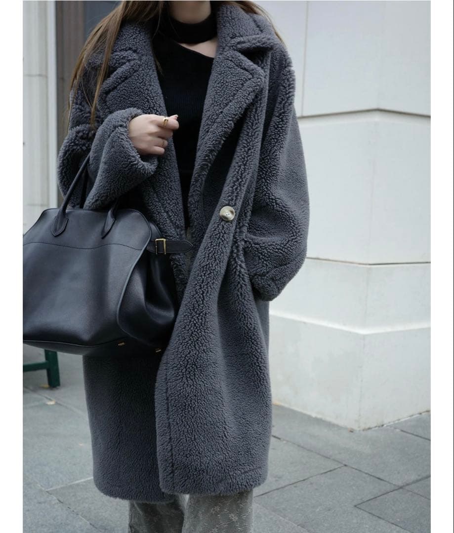 moripon テディロングコート