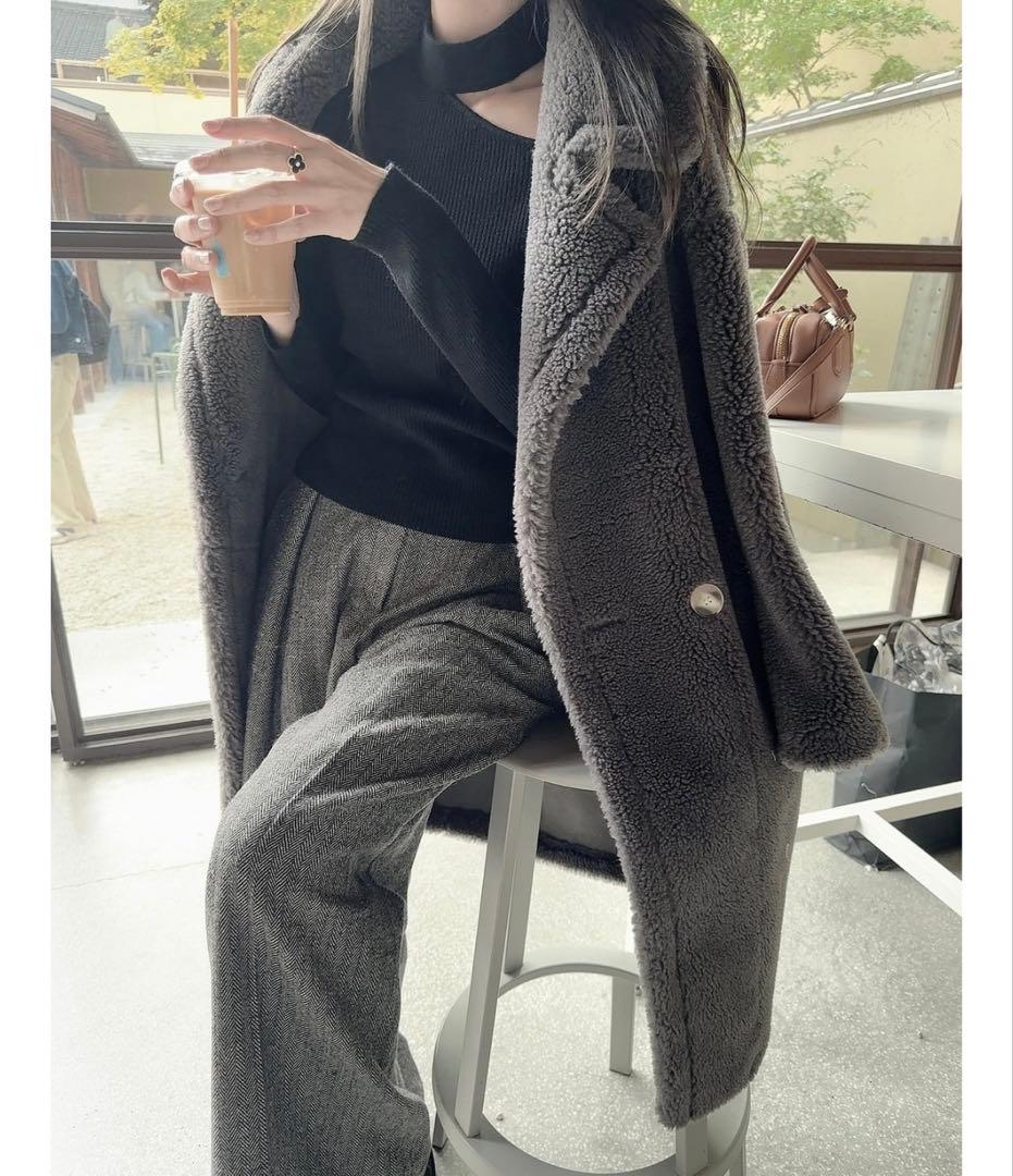 moripon テディロングコート