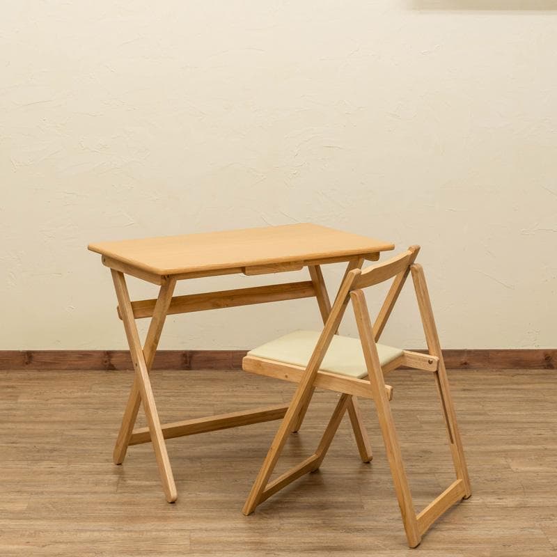 《新品・送料無料》《完成品》折りたたみデスク＆チェアセット