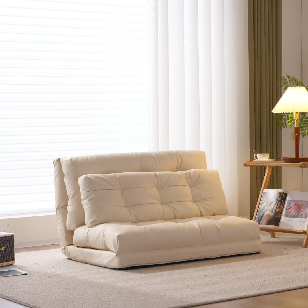 ソファーベッド ソファベッド ローソファー 2人掛け クッション付き 座椅子