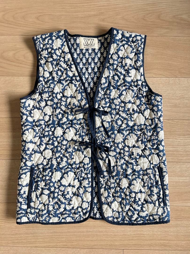 SZ blockprint キルティングベスト