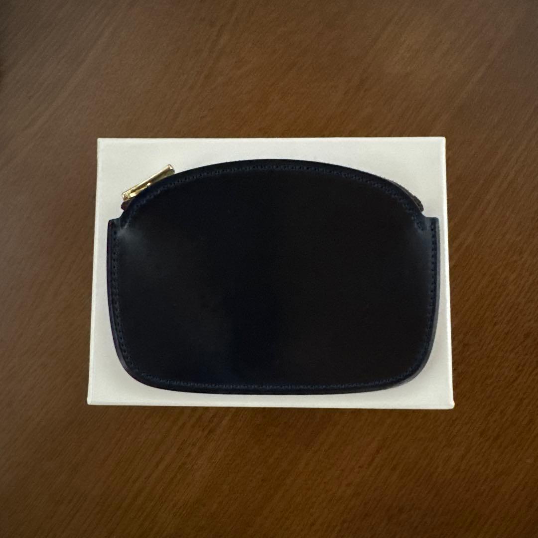 小物 forme coin purse cordovan navy