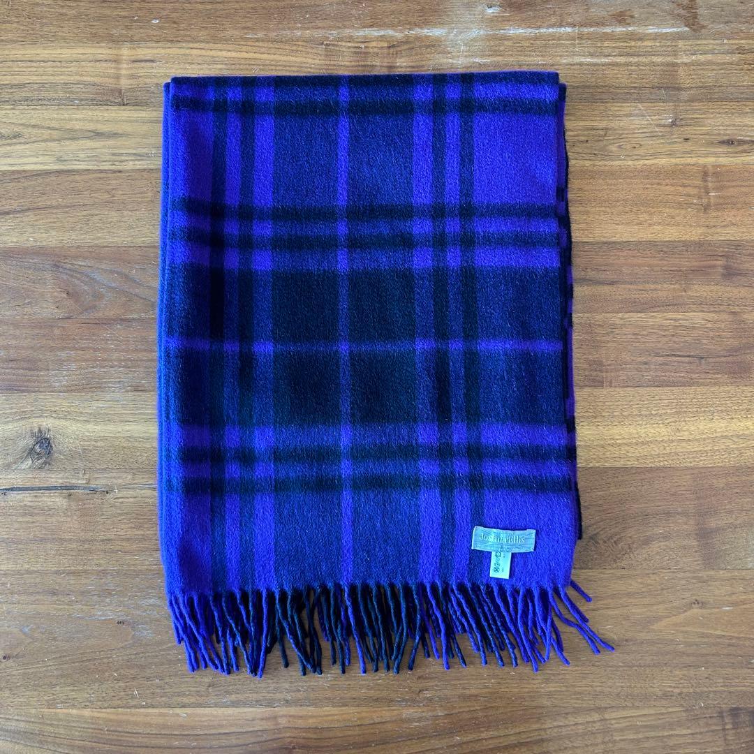 Joshua Ellisジョシュアエリス　バッファローチェック カシミアストール