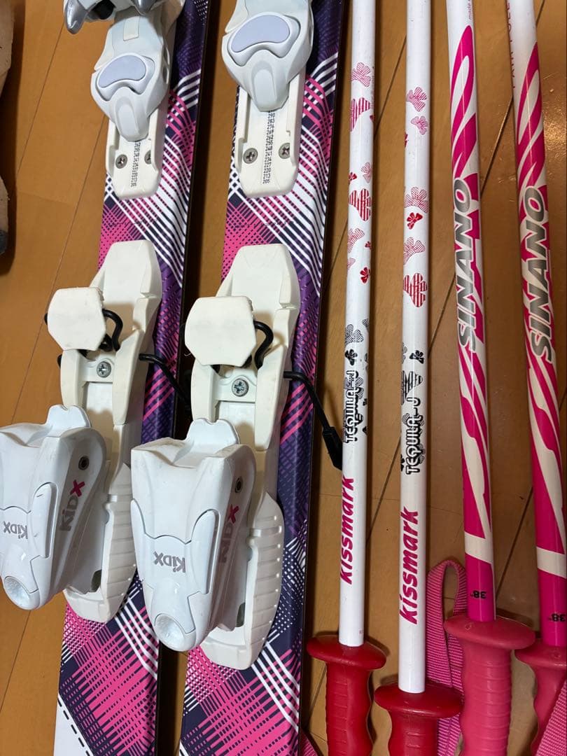 美品スキーセット板128cm靴23.0cm 120〜145cmくらいのお子様向け