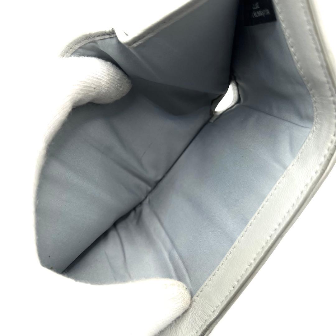 マルジェラ 折り財布 グラムスラム カレンダー オールレザー グレー