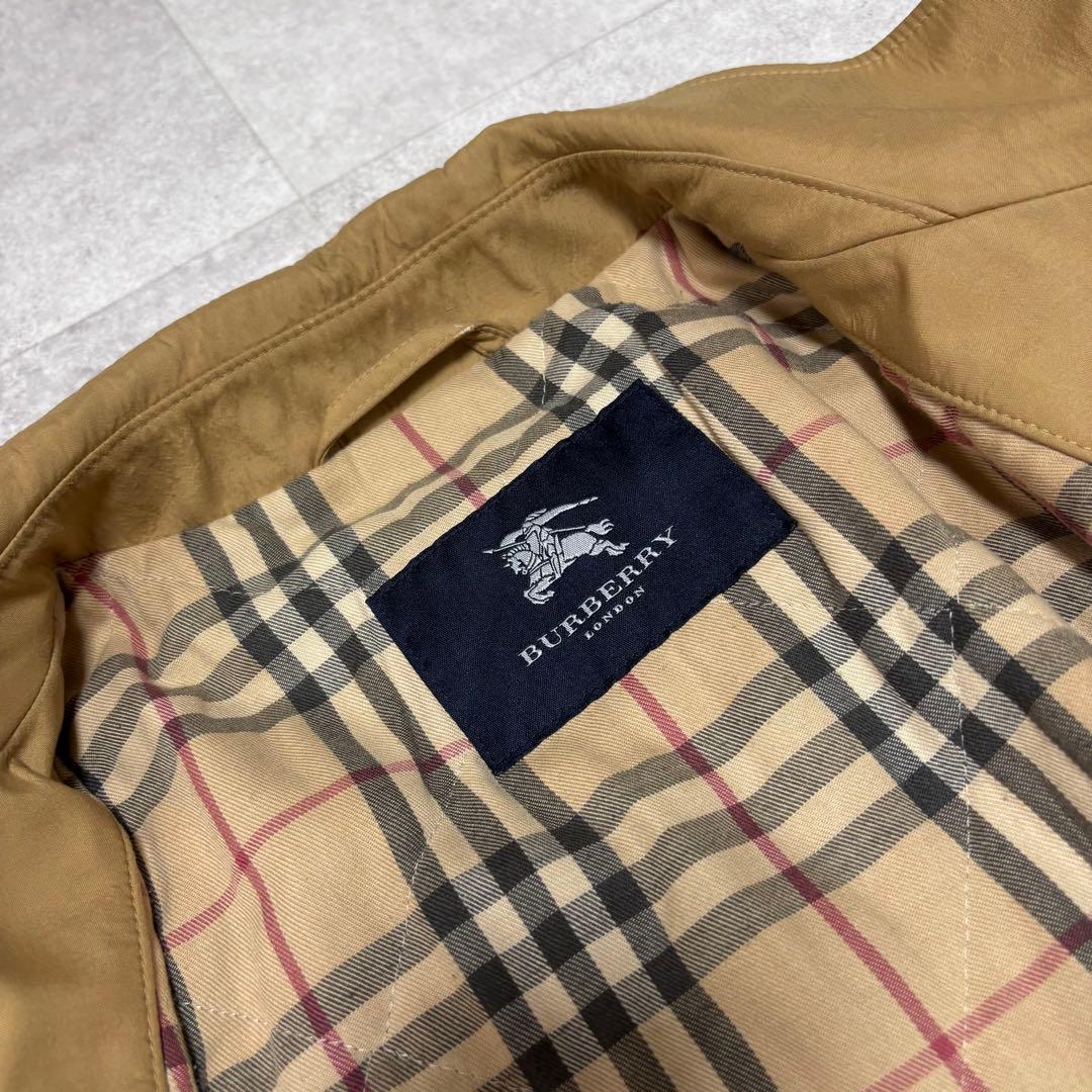 Burberry ノバチェック ステンカラーコート ベージュ L ユーロ