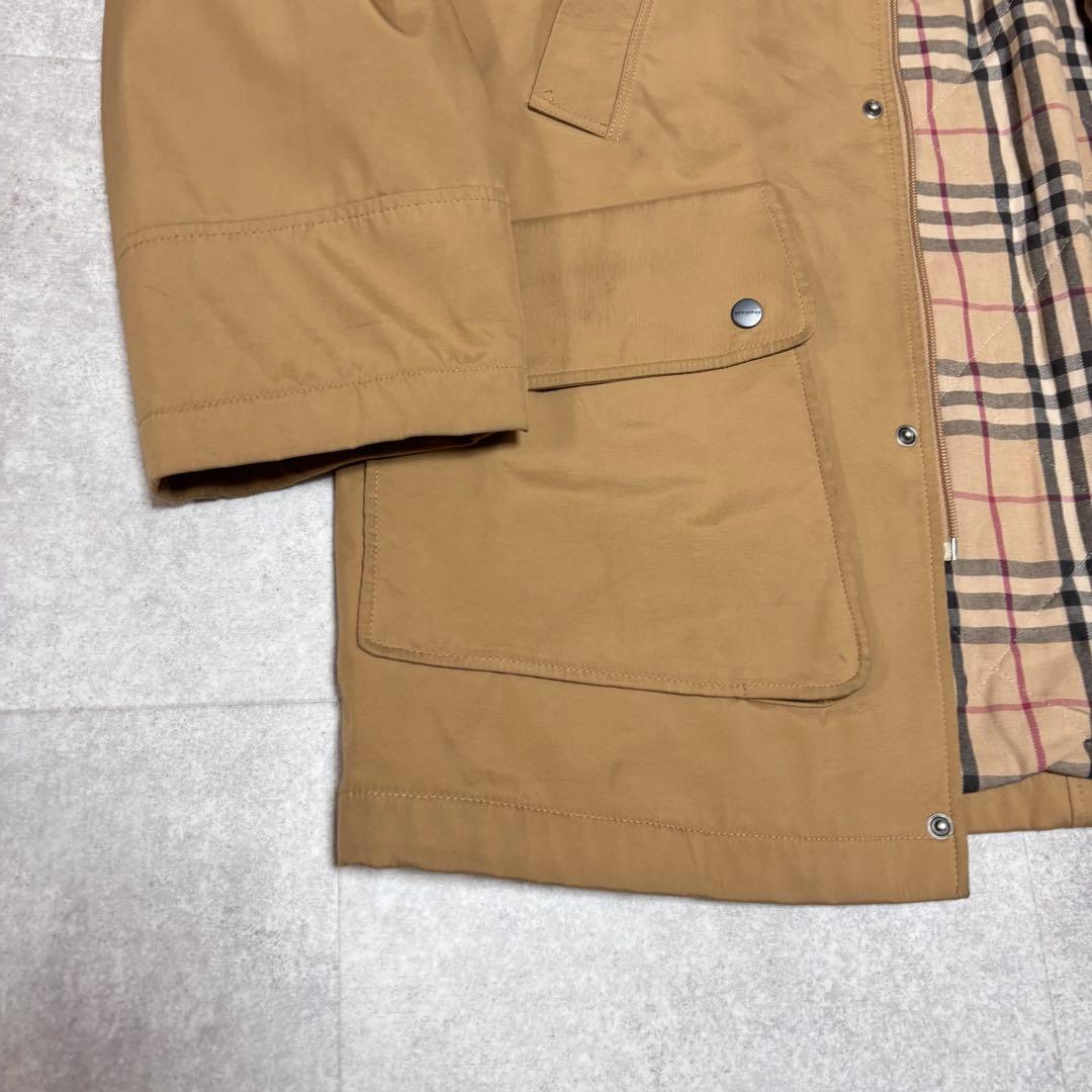 Burberry ノバチェック ステンカラーコート ベージュ L ユーロ