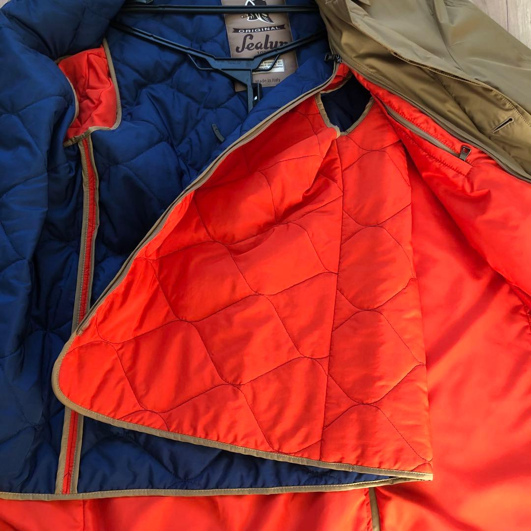 ヤ*カ様 Sealup ブラウン ロング　コート　ベスト　48 ポリエステル