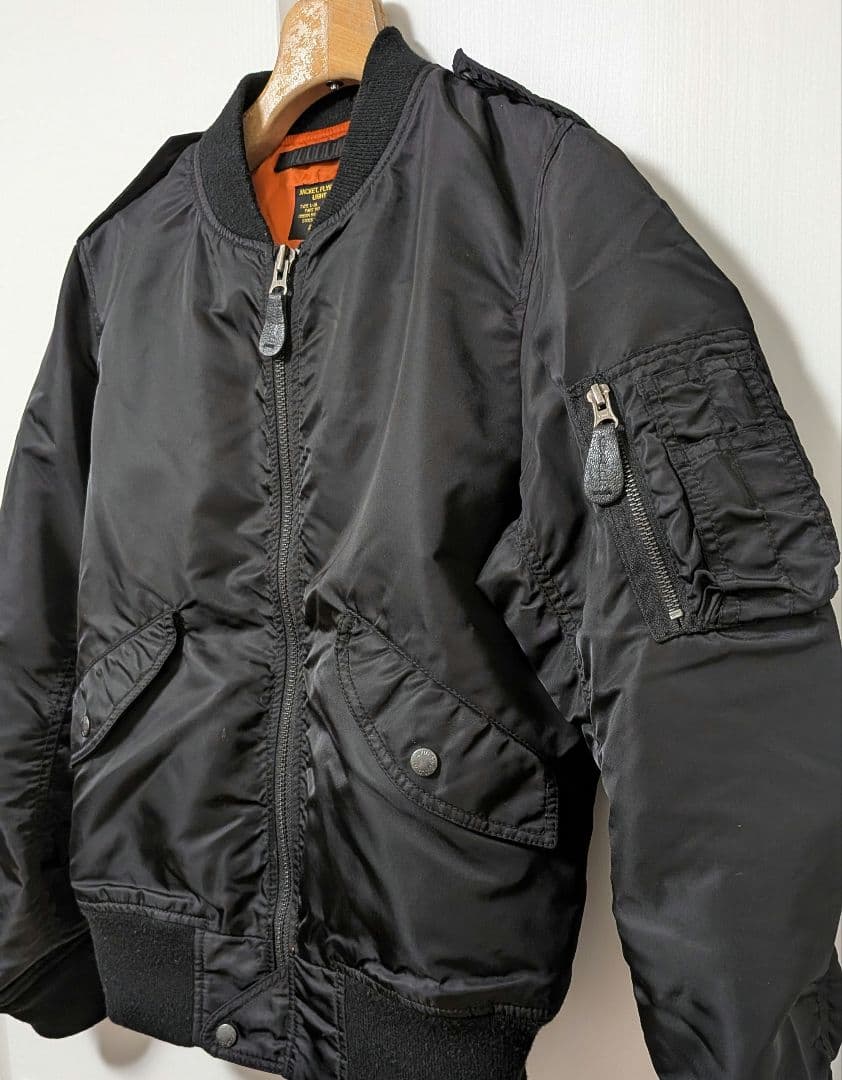 アビレックス　МA1 L-2A フライトジャケット ブラック　丈短