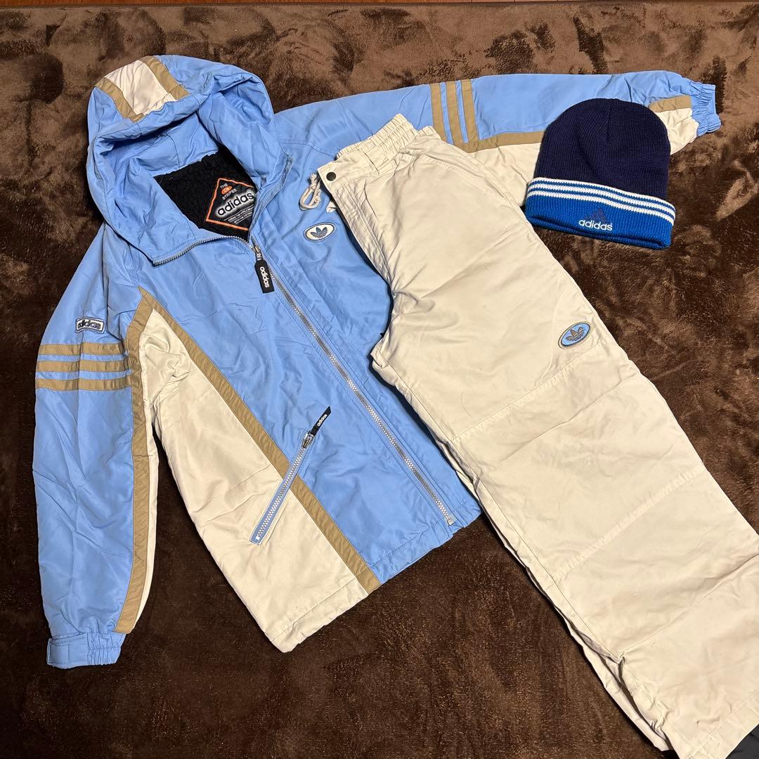 adidas アディダスオリジナルズスキースノーボードウェア上下と帽子付き　M