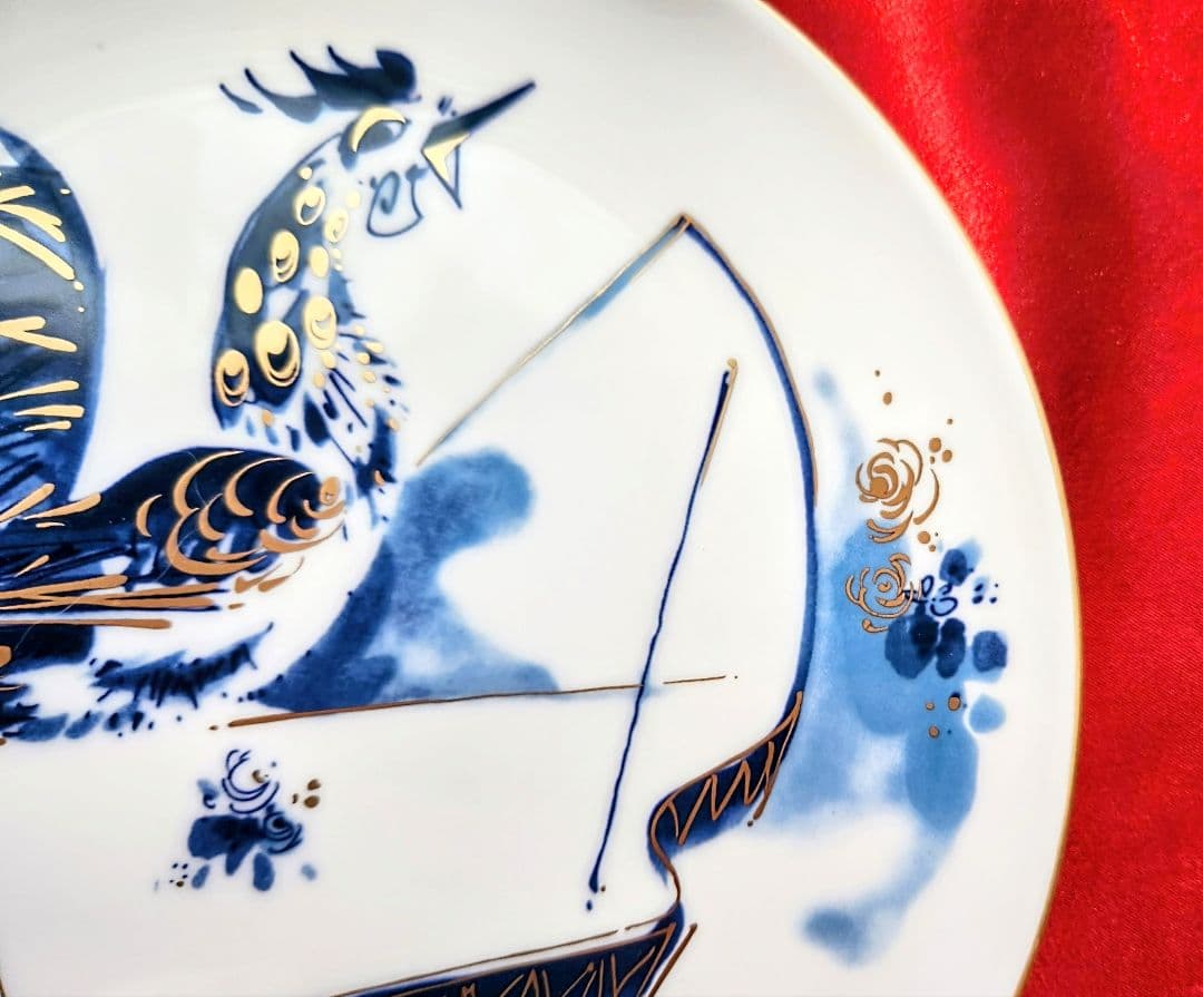Meissen【美品箱栞付】2005年イヤープレート陽気なピアノ鶏　飾り皿　干支