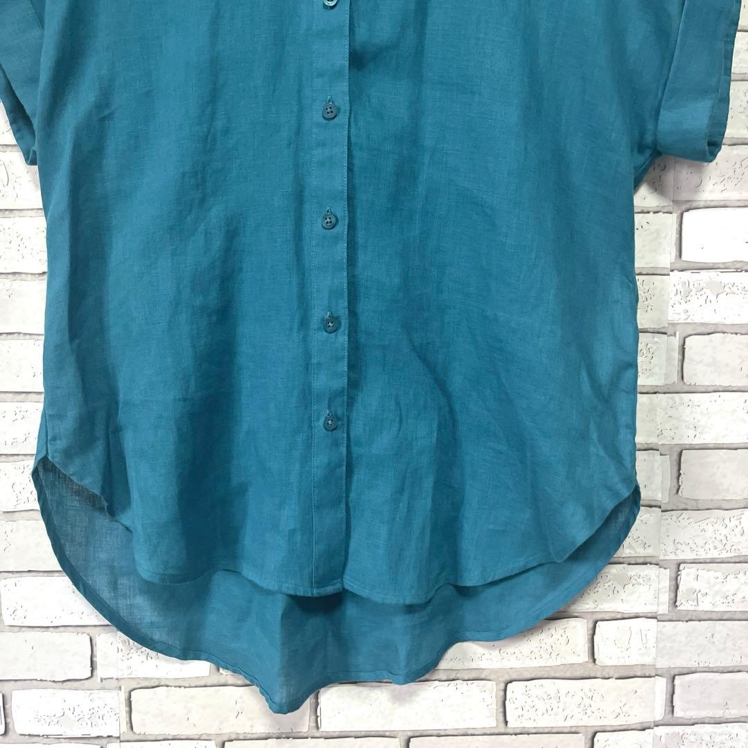 ローレン ラルフローレン リネンショートスリーブシャツ LRL刺繍　ブラウス美品