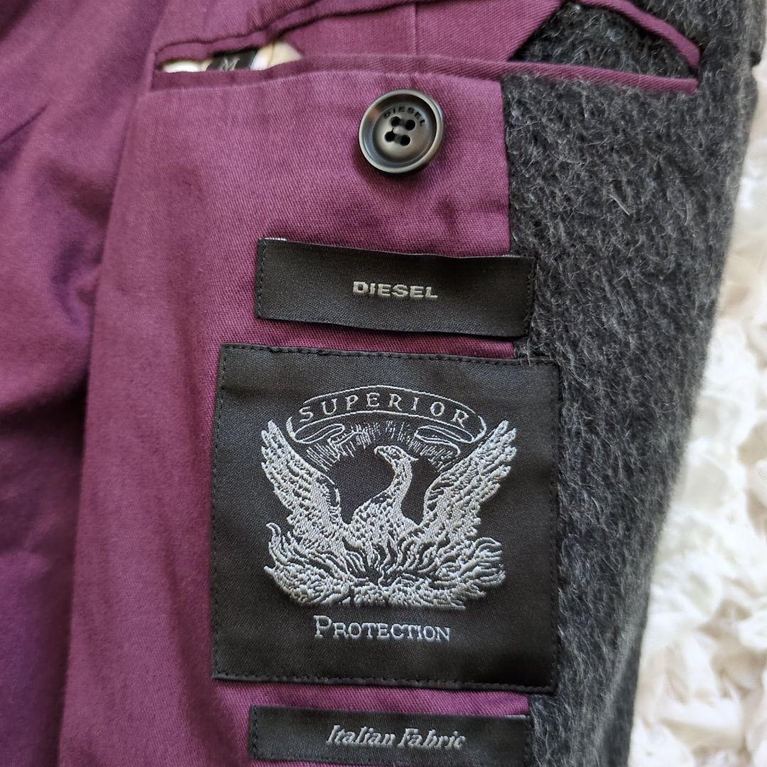 【美品】DESEL ディーゼル モヘア混 ウールチェスターコート M