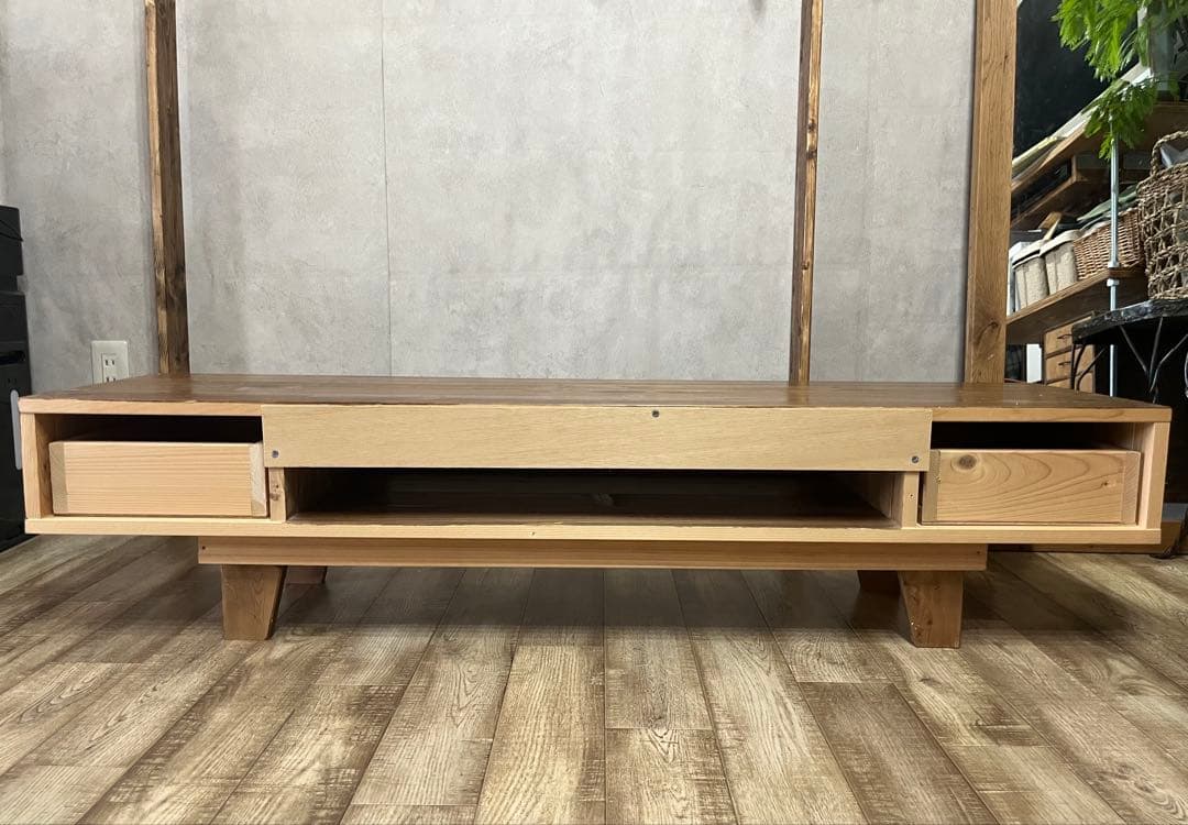 ※購入希望の方がいます 木製テレビ台 引き出し付き シンプルデザイン