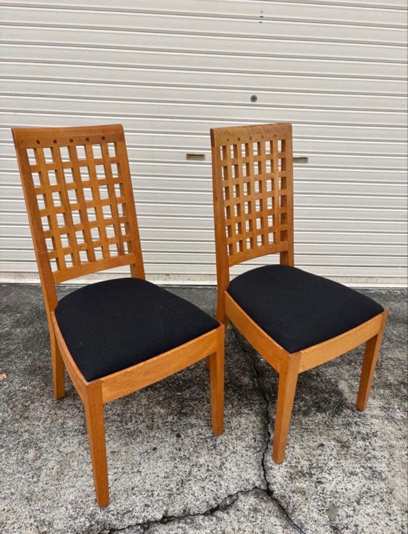 朝日木工　BOSCO　ダイニングチェア　２脚セット