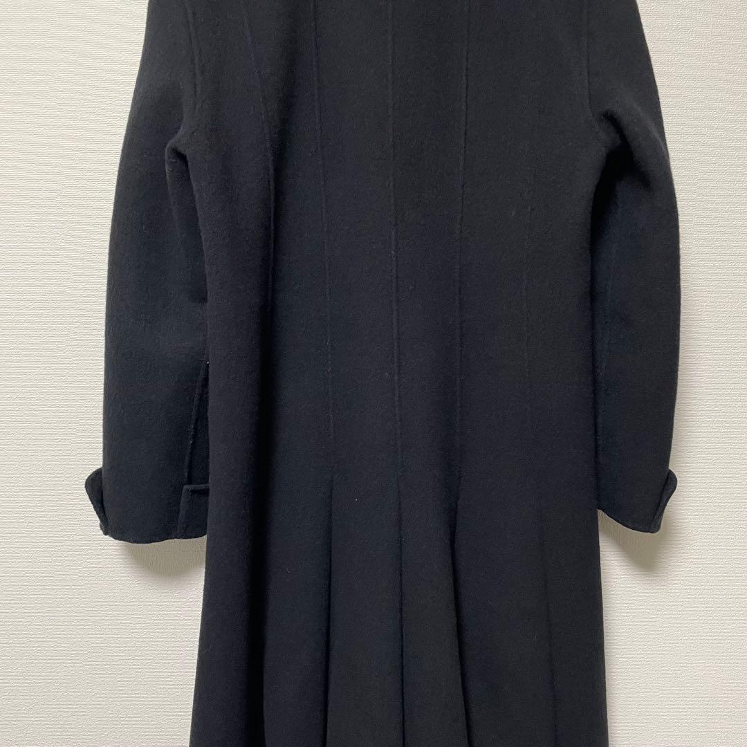 PARIENNE ファーロングコート ミンク 比翼 フレア Aライン ブラック