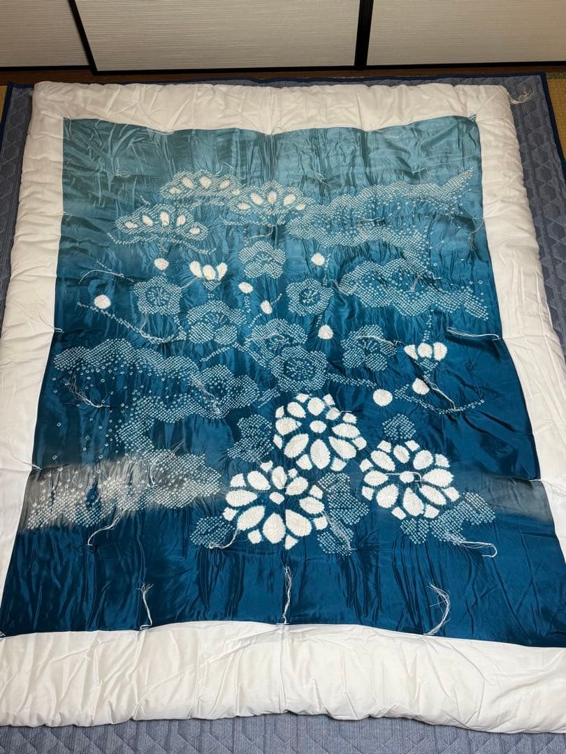 青　婚礼掛け布団　新品未使用