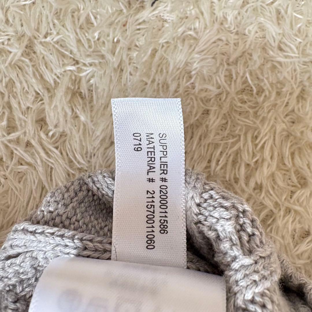 ラルフローレン Vネック ケーブルニット グレー Lサイズ