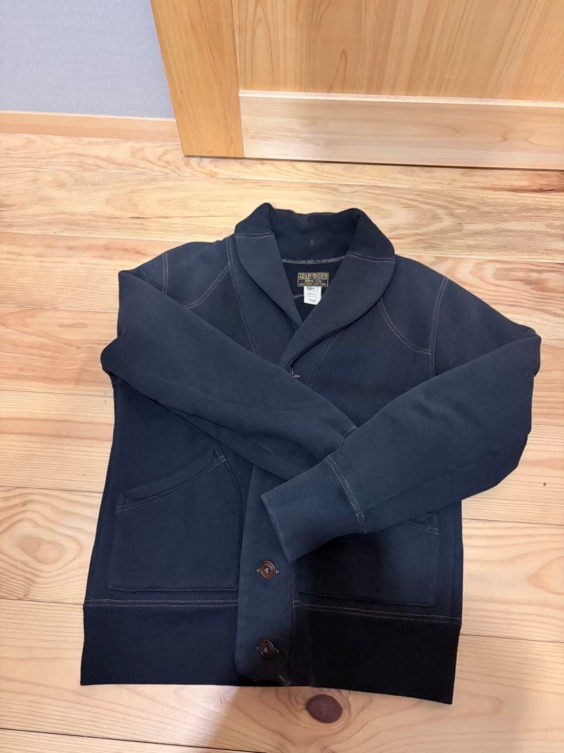 コリンボ ショールカラースウェットカーディガン